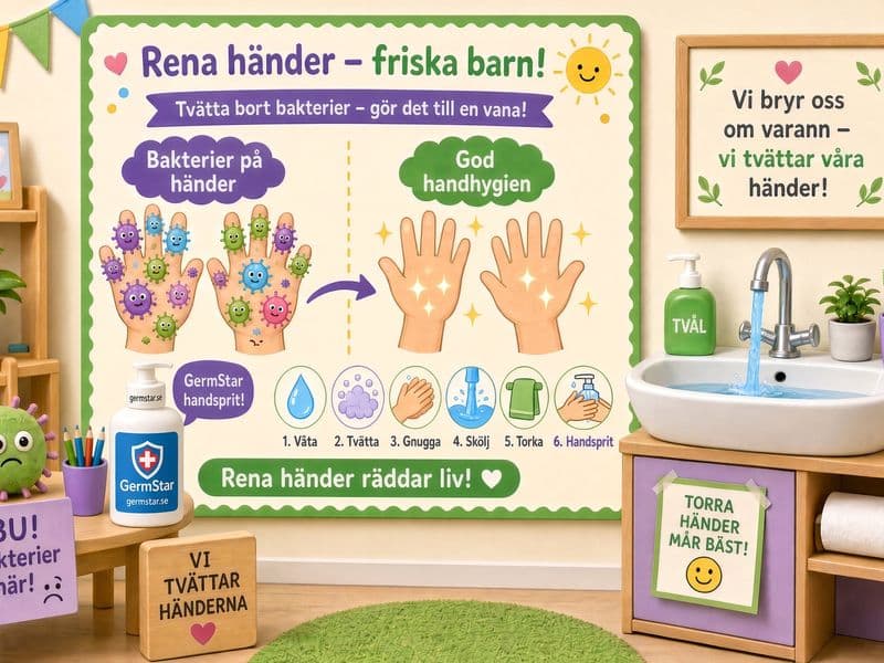 Handhygien på förskolan- håll barnen friska