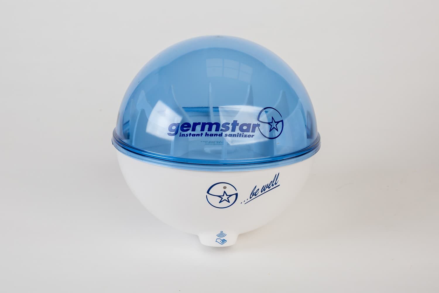 Germstar beröringsfri dispenser - blå vit
